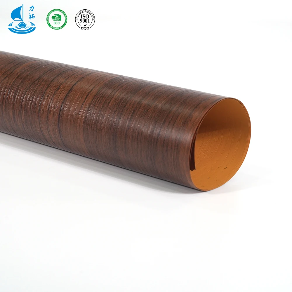 Lituo pvc decorative film for laminate vacuum press on door cabinet pvc film for vacuum press