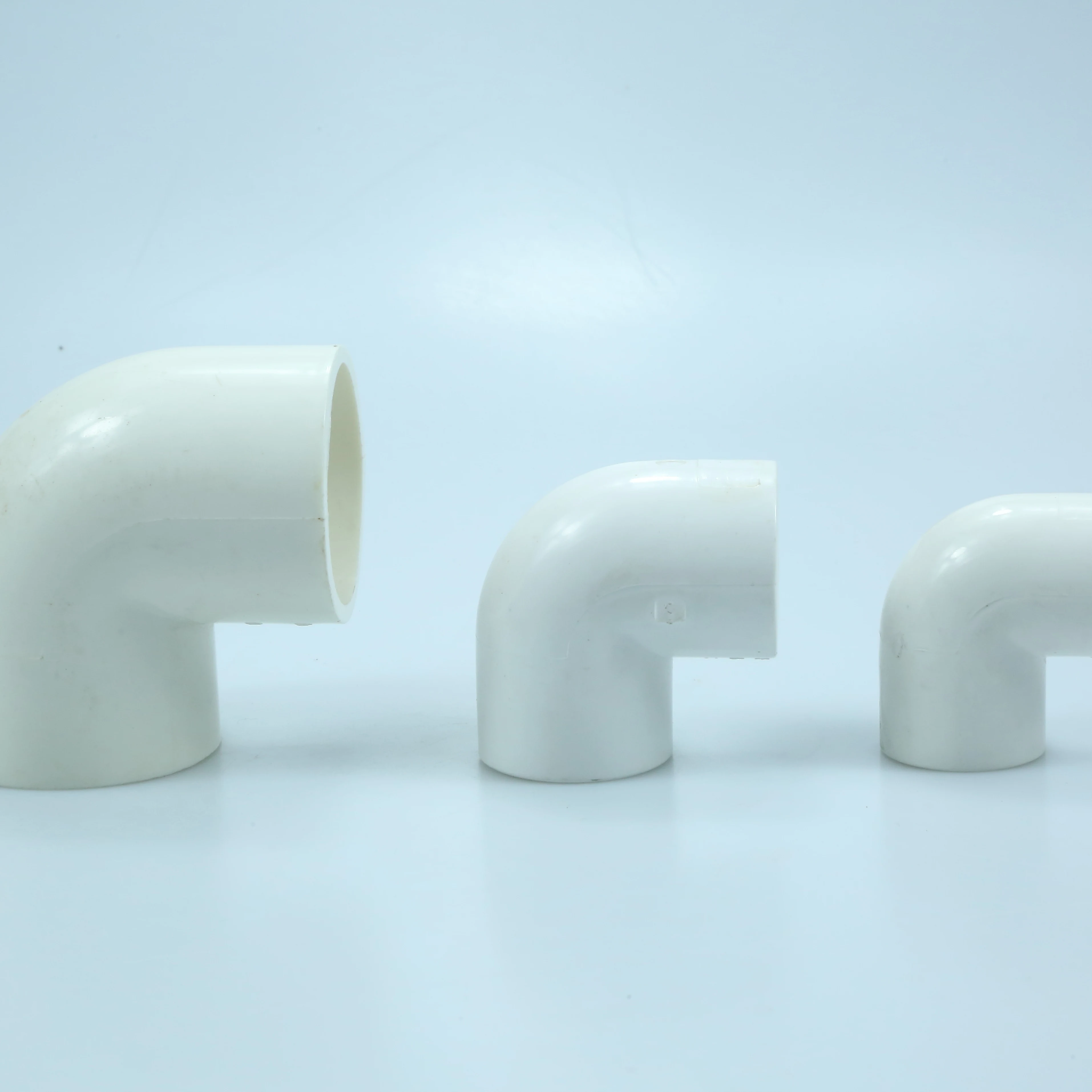 Factory wholesale custom size Drainage and water supply ASTM D2665 plastic PVC drainage fitting 90 degree elbow