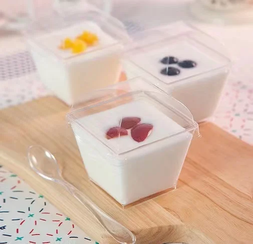 PS Disposable Plastic Mousse Cup Mini Dessert 4oz 120ml