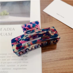 Korean High Quality Acetate hot selling Retro Tortoiseshell Hair Ornaments Simple Elegant Big Hair Claw For Women