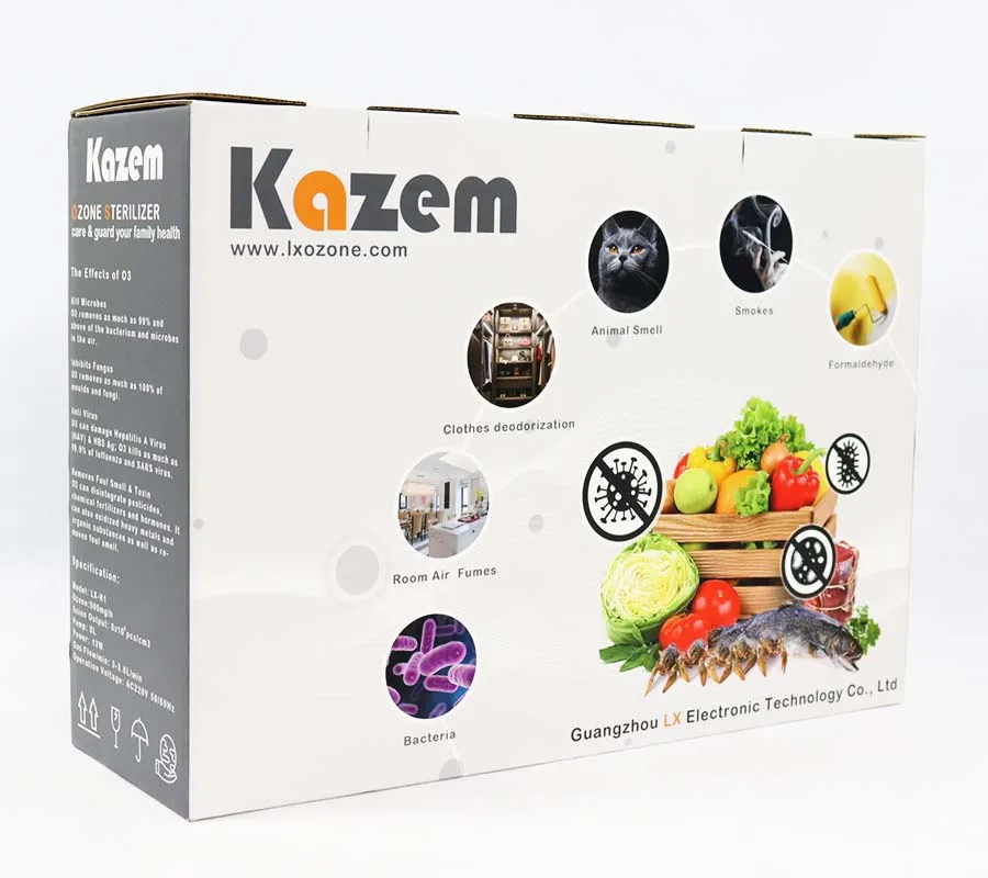  Домашний очиститель овощей Kazem 500 мг фруктов стерилизатор генератор