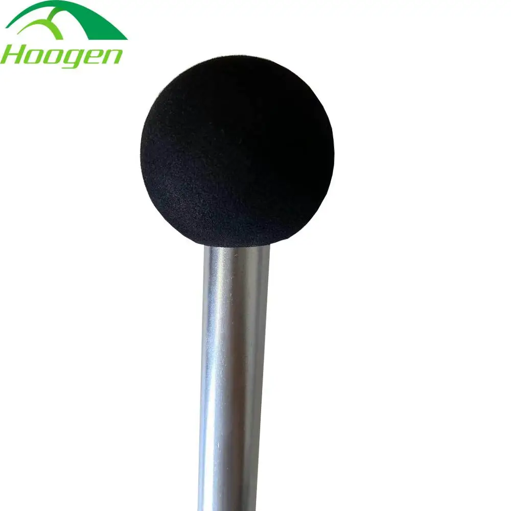 Aluminum 7001 6061 Seamless Pole With Black Ball On Top