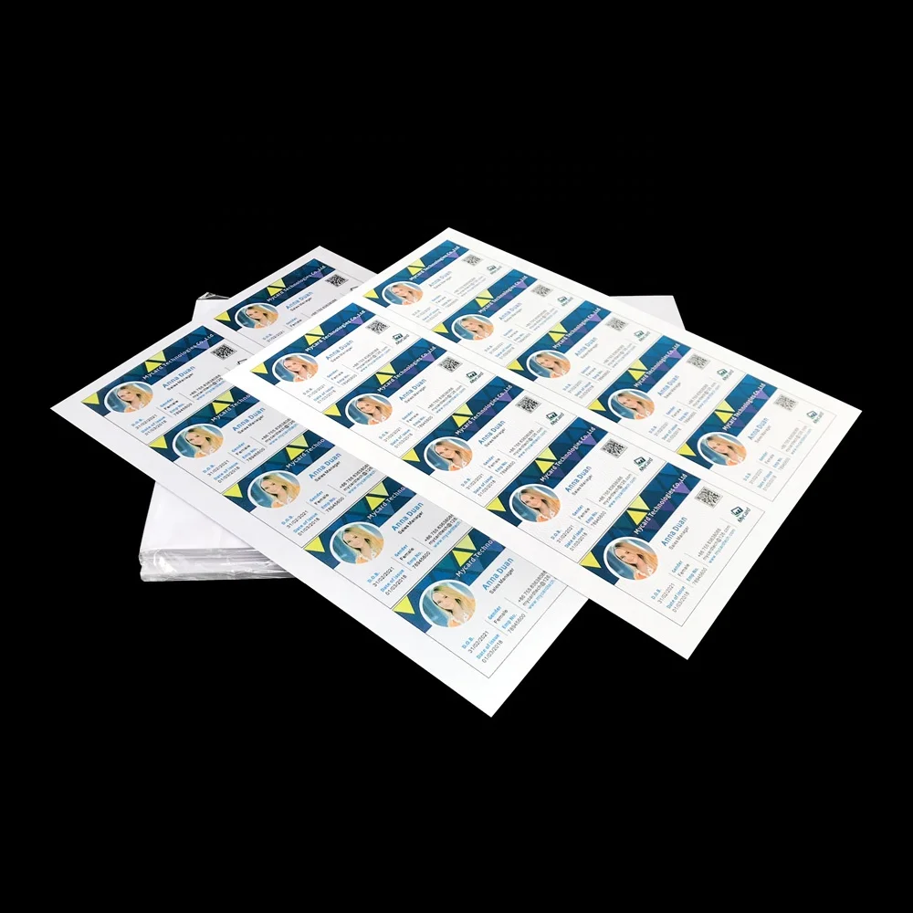 A4 Size 200x300mm Inkjet Printing Dragon PVC Card Sheet for ID Card