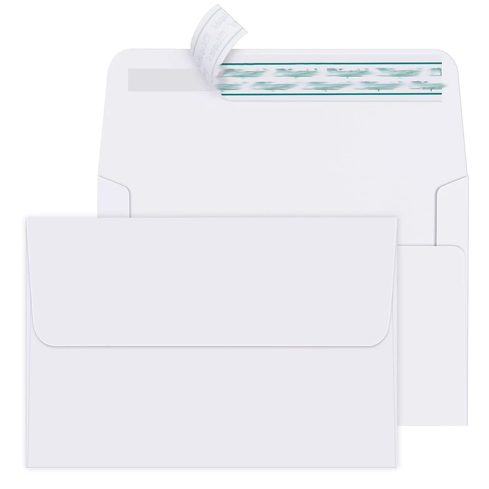 A4 Envelopes Customized 4x6, Self Seal Photo Envelopes for 4x6 Cards, Photos, Invitations, Wedding, Graduation
