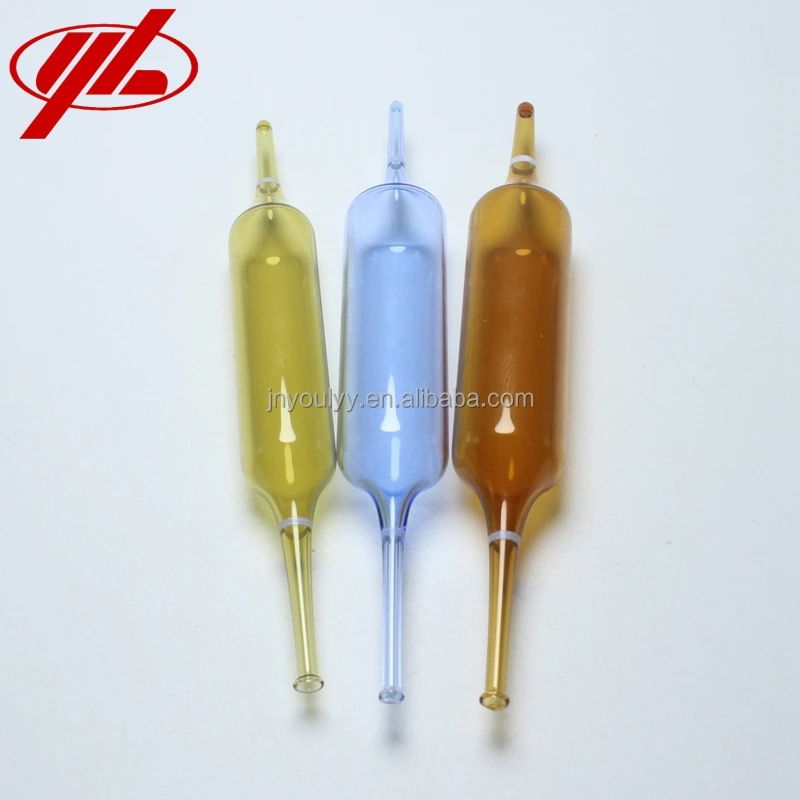 Type A Empty Pharmacetuical Injection Clear or Amber Borosilicate Glass Ampoule