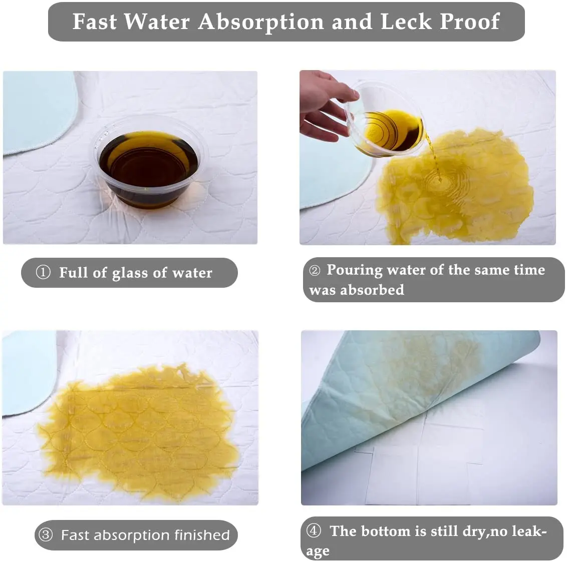 Wholesale Underpad Washable Protectors Adult Reusable Absorbent Bed Incontinence Potty Pads Waterproof Urine Bed Pad