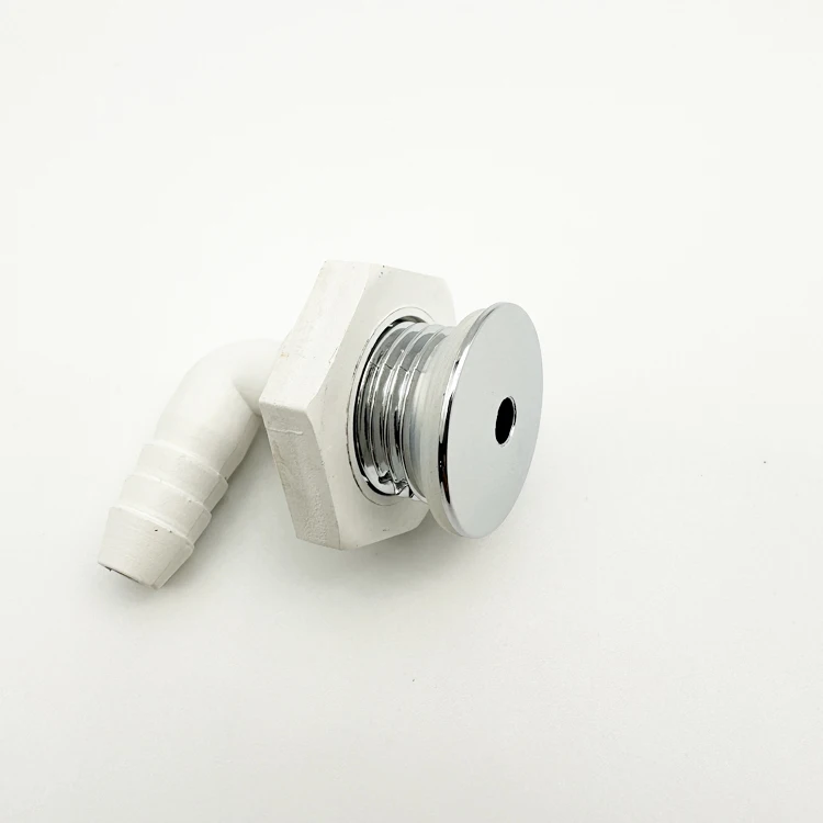 jacuzzis spare parts Curved Bathtub Bubble Nozzle Chromed Cap PVC Base Hot Tub Air Jet Massage Bathtub Jet Nozzle