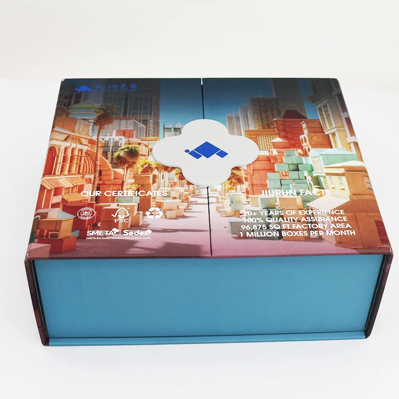 Custom Luxury Exquisite Large Cosmetic  Packaging Gift Box  LOGO Foldable  Magnetic Display Box