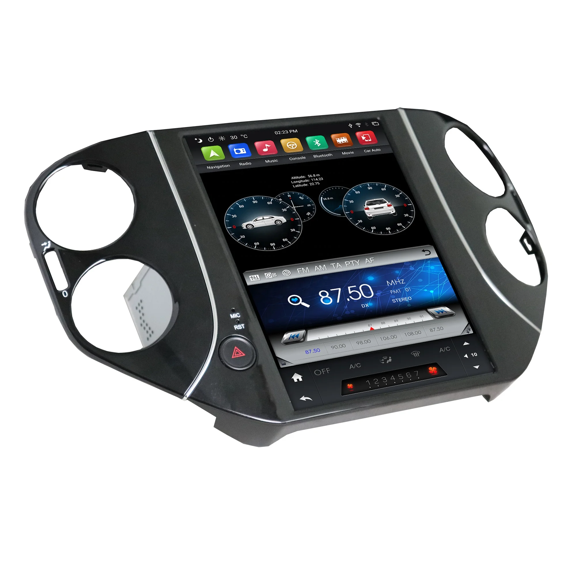 Klyde KD-97024 car tesla style radio touch screen PX6 64gb car dvd player for Tiguan 2010 2011 2012 2013 2014 2015 2016