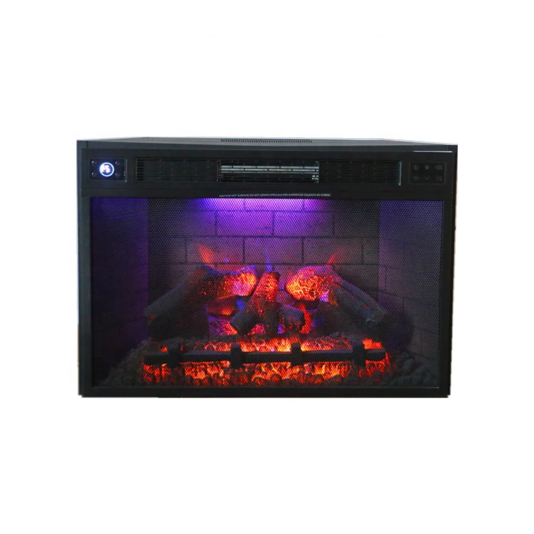 32-дюймовый коричнево пламени на пульте управления декоративный 1500W 3D нагреватель Электрический камин уход за кожей лица дизайн