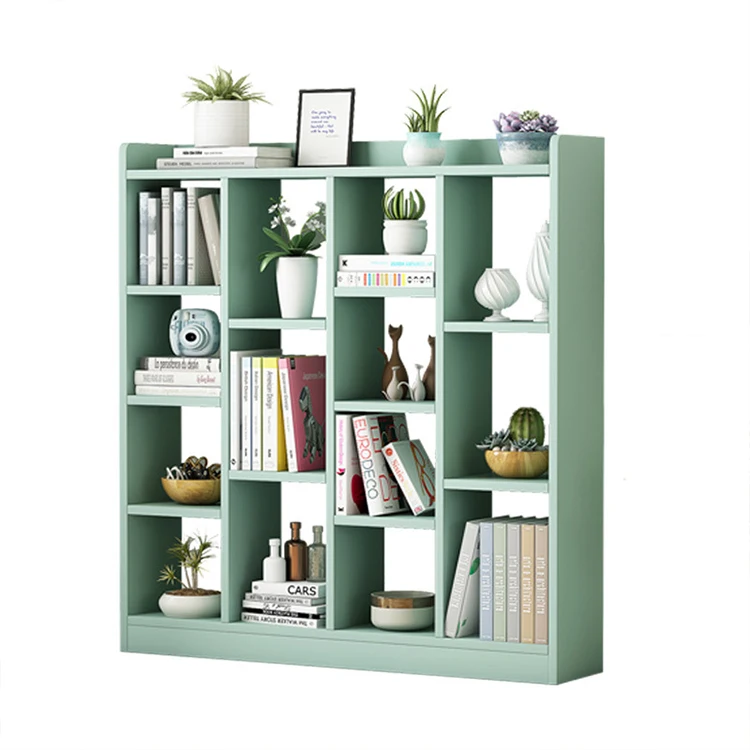 Hot Selling Good Quality Creativity Space Saving Simplicity Combination Wooden Bookshelf Bookcase For Bay Window