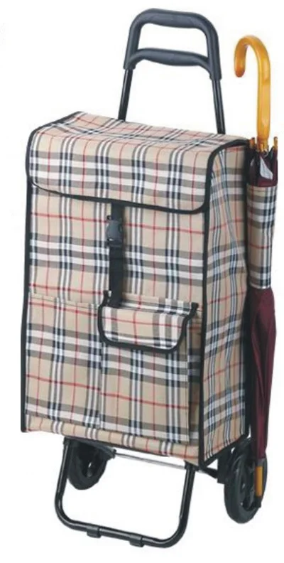 Wholesale Folding Shopping Trolley Cart Custom Brand Large Capacity Shopping Cart