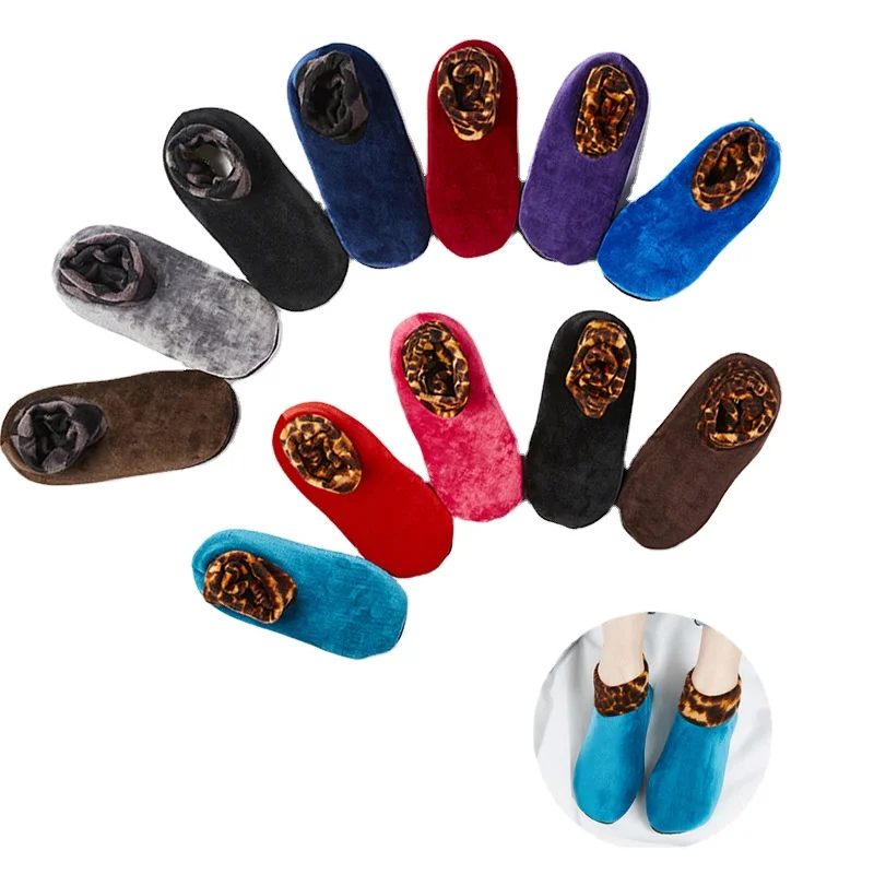 Женские носки для взрослых на осень и зиму, утепленные носки на флисовой подкладке, Нескользящие, очень мягкие теплые хлопковые носки, женские носки