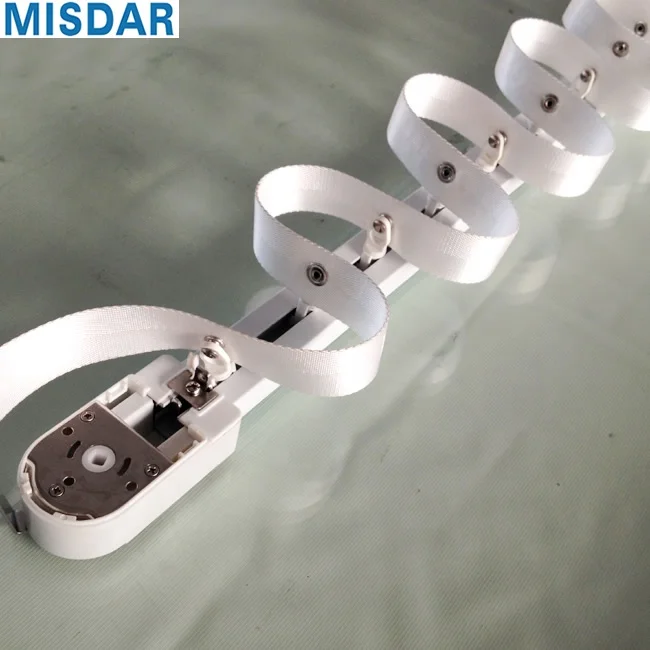 Auto Folding Machine Curtain Rail Ripplefold Curtain Rail System Wave Curtain Round Drape Rod