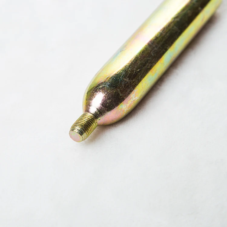 
High Grade Steel Material 33g Co2 Cartridge Strong Pressure Gas Cylinder 