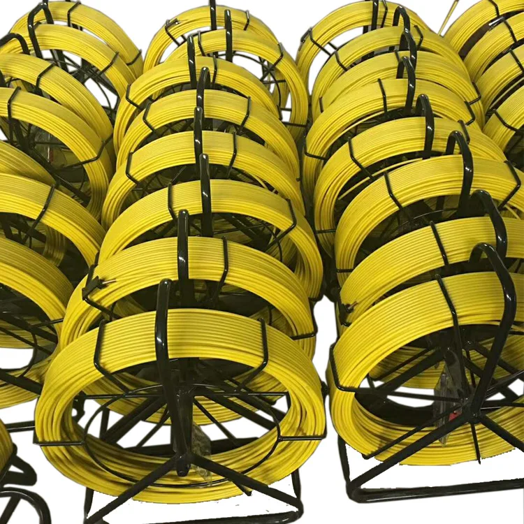 Fiber Snake Cable Duct Rodder Push Rod For Telecom  FRP Cable laying Tools Push Pull Rods Conduit fiberglass duct rodder