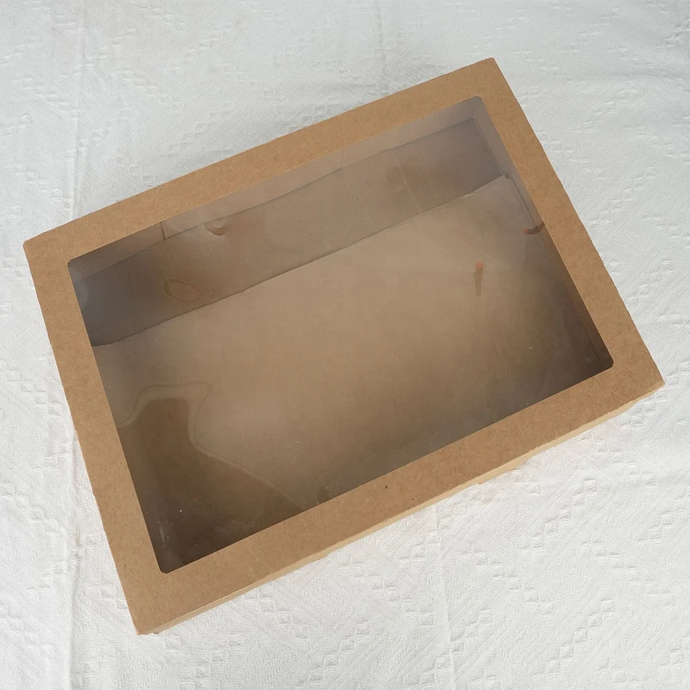 Box printing sublimation disposable work lunch box set with window for kids adults