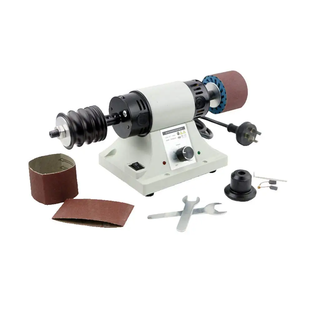 220V 350W Leather Burnishing Machine Mini Desktop Leather Edge Grinding Machine Polishing Tool