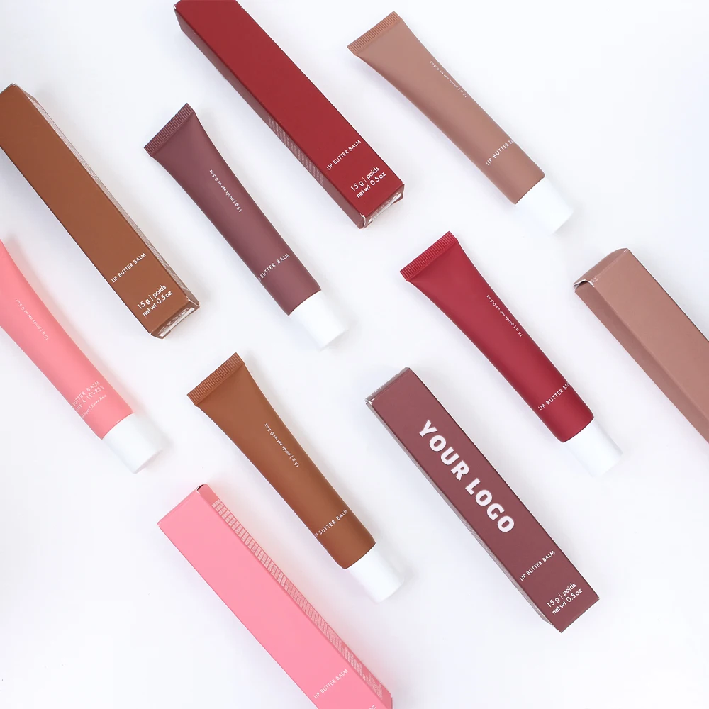 custom hose dispenser empty tube squeeze lip balm tube eco friendly silicone applicator lip gloss tubes