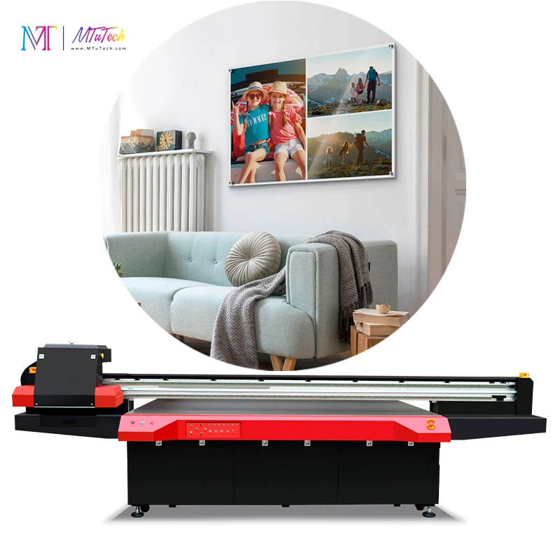 Factory Price MTuTech Wide Format Digital Acrylic Printing Machine Print on Acrylic Sheet, 2513 UV Inkjet Flatbed UV Printer