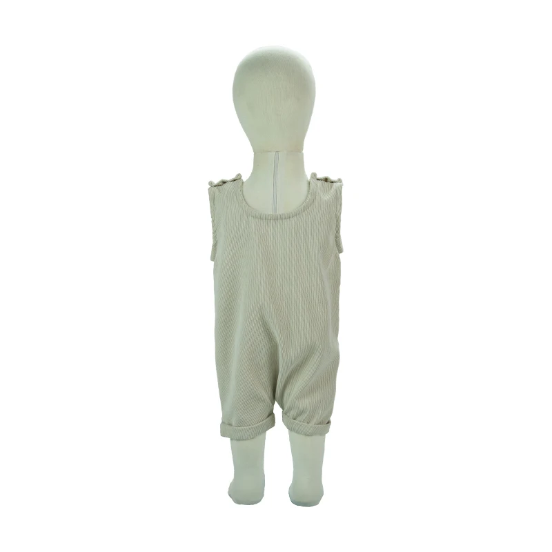 
plain baby rompers sleeveless shoulder snap corduroy cute designs baby clothes romper 