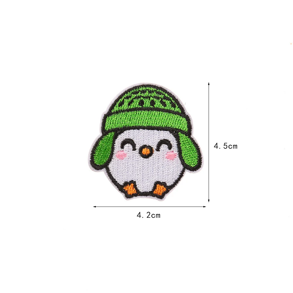 fast shipping factory sale cute small animal theme cat dog self-adhesive embroidered patch sticker for hairpin