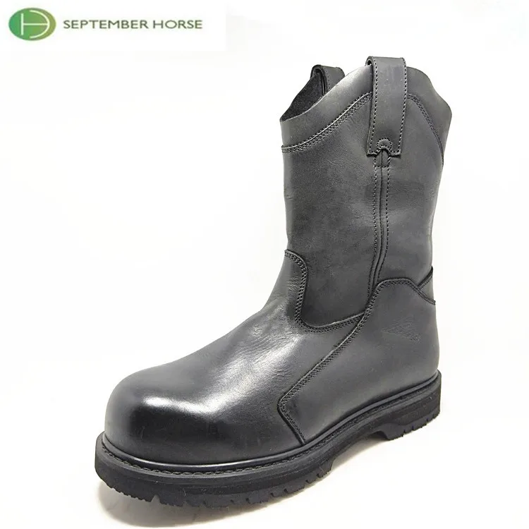 Western work cowboy half fashion wellington boots for men shoes