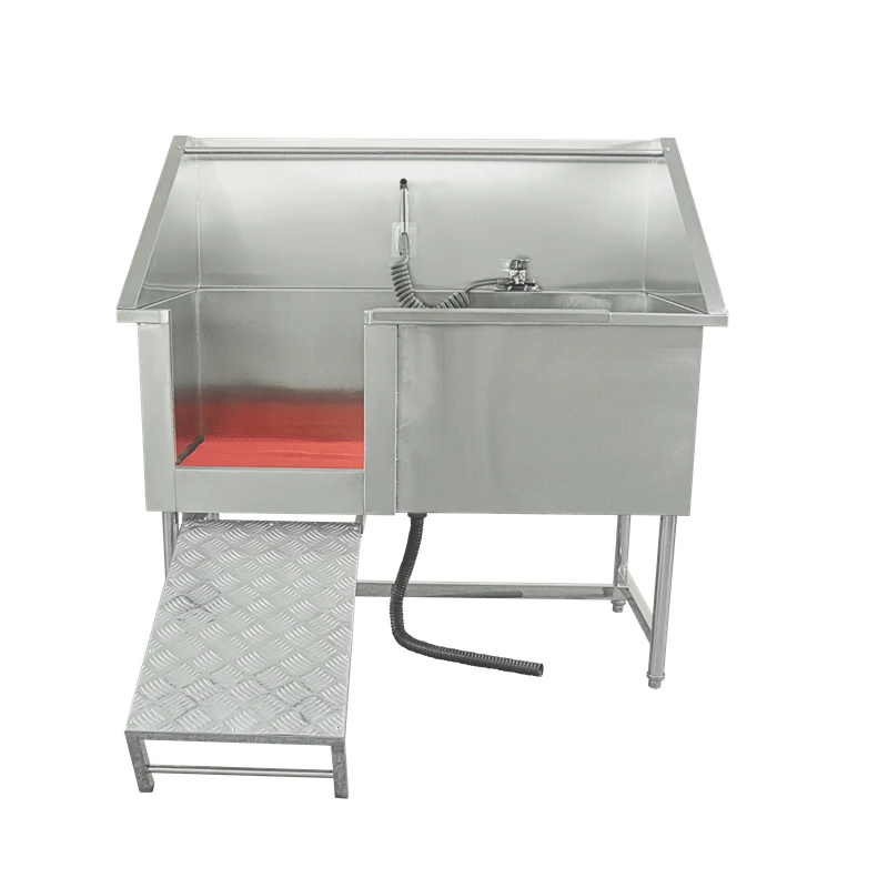 Pet grooming hospital care salon stainless steel 304 washing station for pet shower