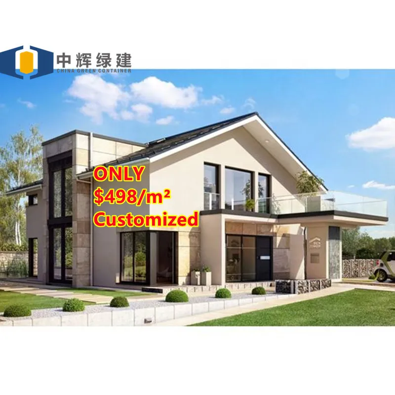 CGC House Smarthouse Light Steel Villa Low cost prefab light gauge steel structure frame hotel prefab house project