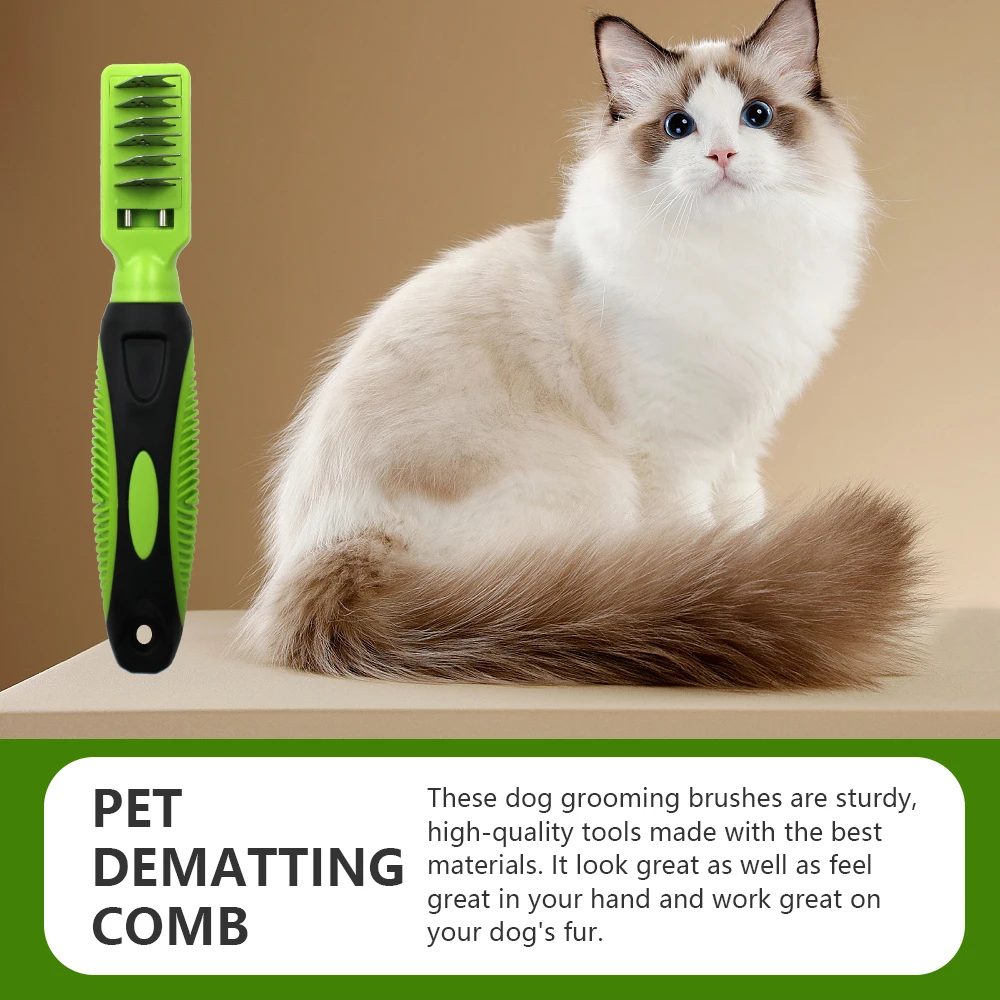 Six Sharp Blades Pet Dog Cat Dematting Knots Cutting Comb