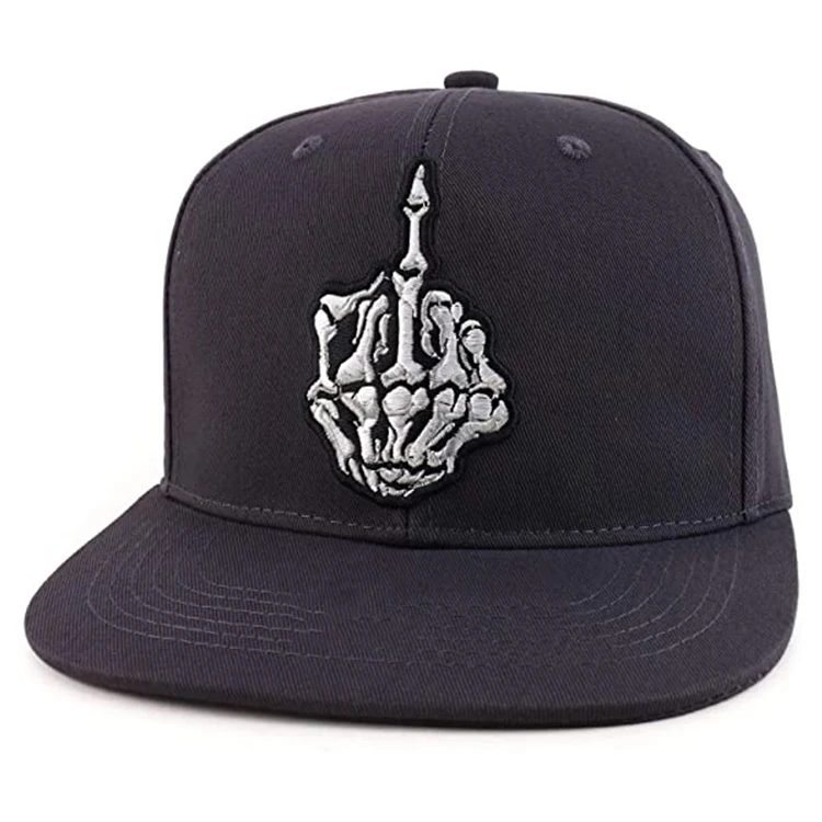 Custom Hemp Two Tone Printed Birm Snapback Cap Patch Or PVC Logo Hip Hop Baseball Hat Fitted Cap