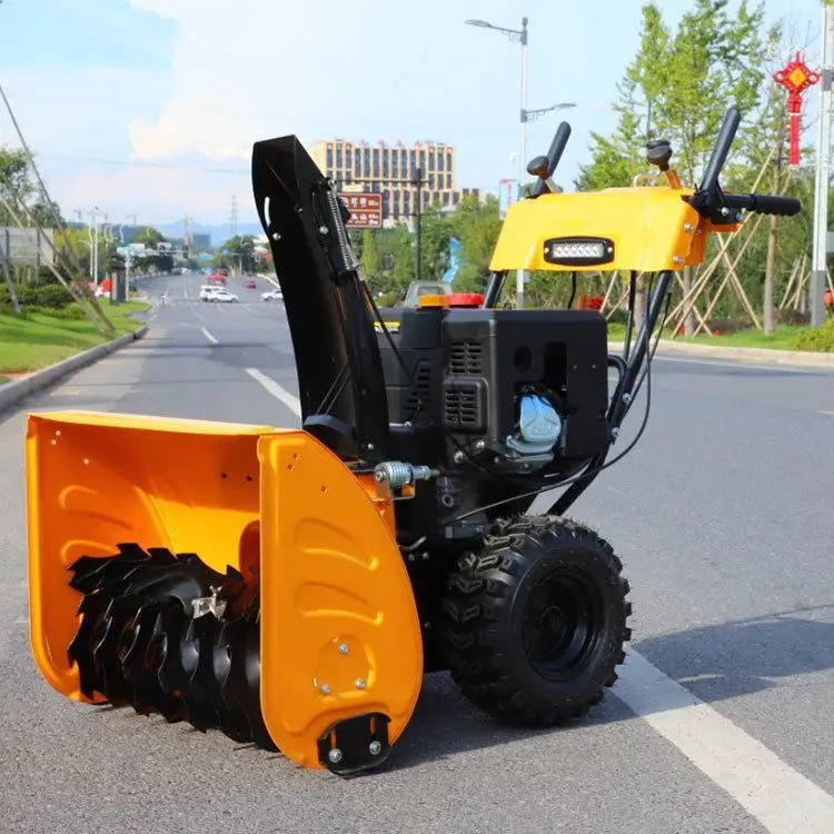 multifunctional sidewalk  mini snow sweeper tractor snow blower machines