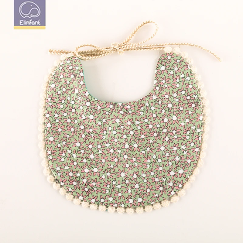 
Elinfant double sided bandanna baby bibs organic cute bibs for infant baby 