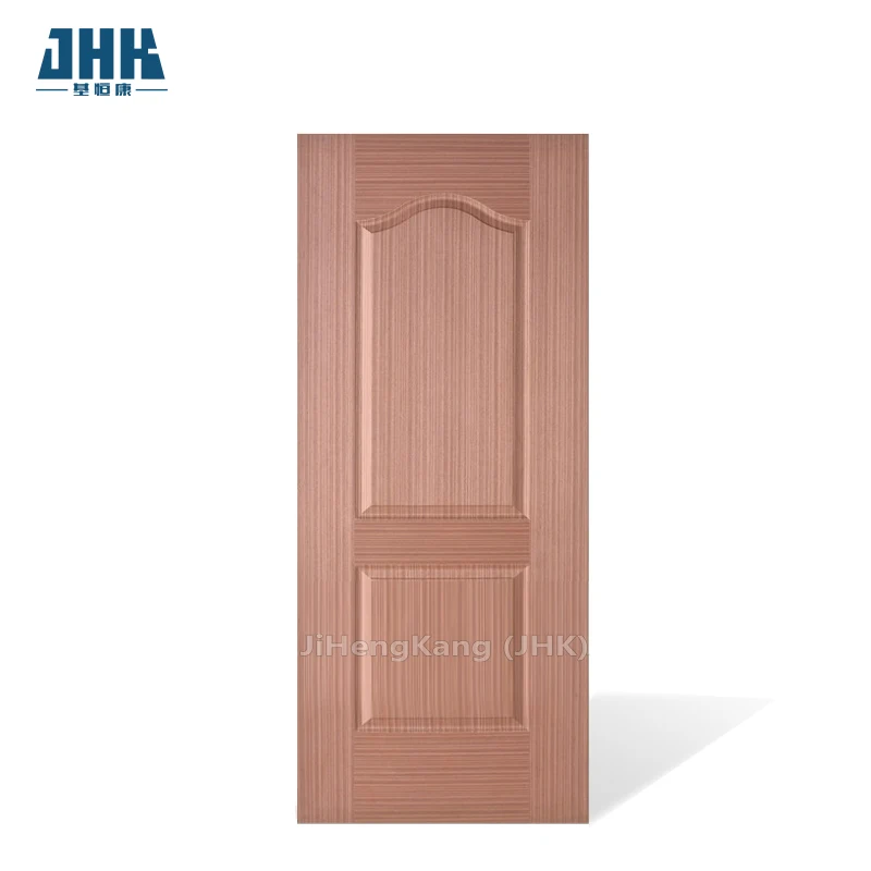 JHK-002 арочный квадратный верхний натуральный красный дуб Сапеле Ясеневый шпон HDF MDF формованный дверной обшивки производитель Китай завод