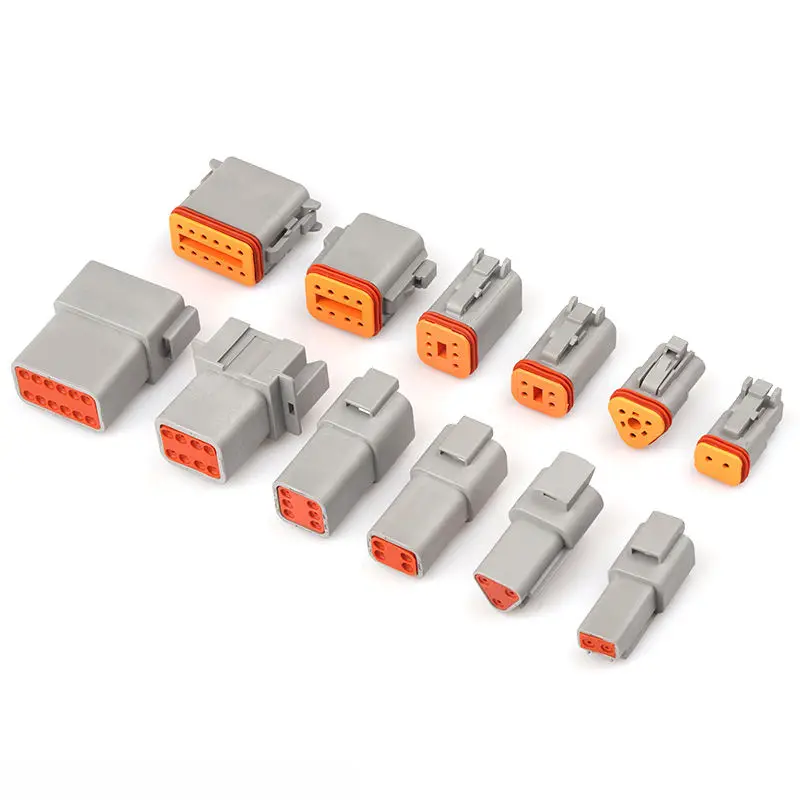 DT04-2P 3P 4P 6P 8P  DT06-2S 3S 4S 6S 8S 12S Series Auto Waterproof Electrical Wire Plug Socket Kits  Connector