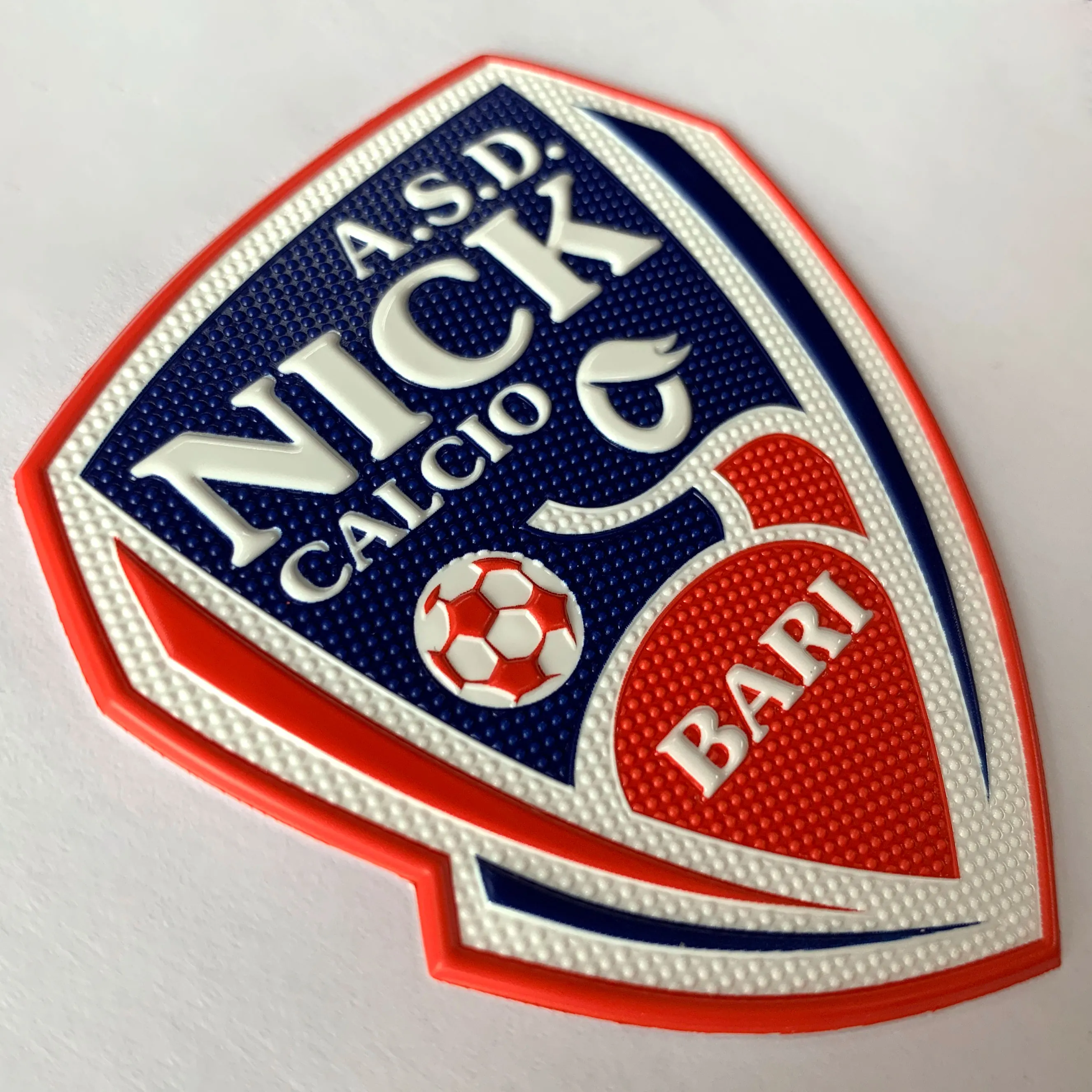 Garment Labels for Clothing Logo Embossed TPU Luxury Custom Brand Golden 3D Resin Customized Printed Football Shoes Soccer