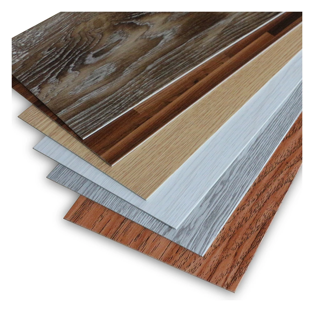 Luxury Healthy Formaldehyde free Vinyl Plank SPC Flooring With IXPE or EVA Foam