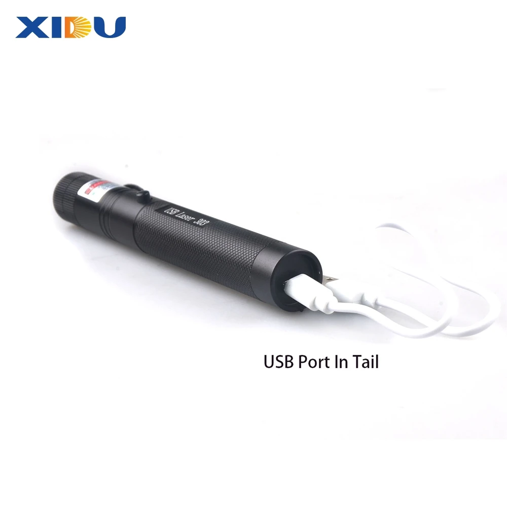 Военный мощный зеленый лазер XIDU, 303 звезд, игрушка для кошек, фонарик, лазерная указка с USB-зарядкой