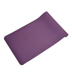 Custom printed fitness tpe 173cm black yoga mat wholesale