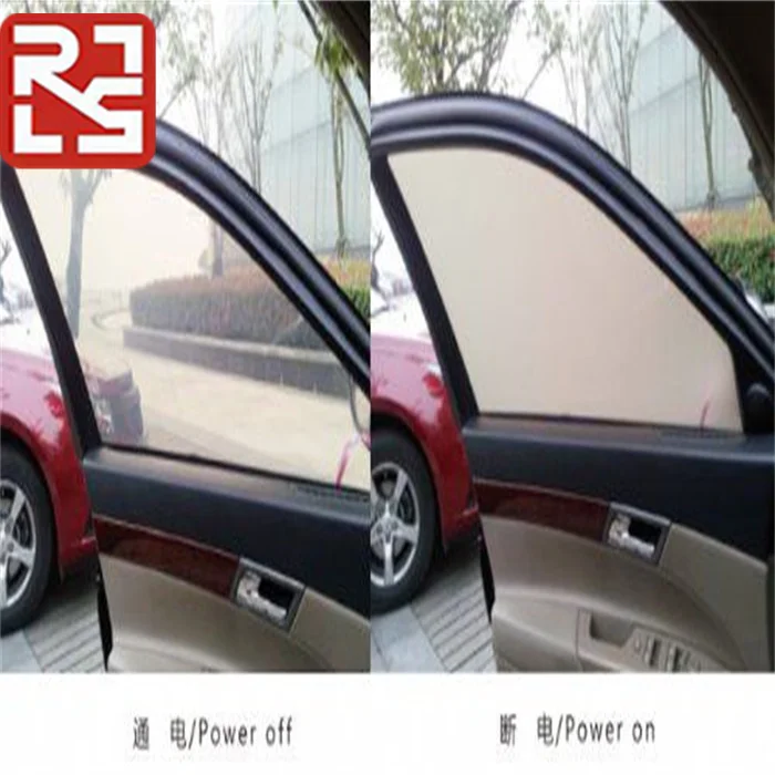 Rushui Customized Automotive Smart Film Decorative Glass Window Tint Car Privacy  Black Film UV Block CE RoHS