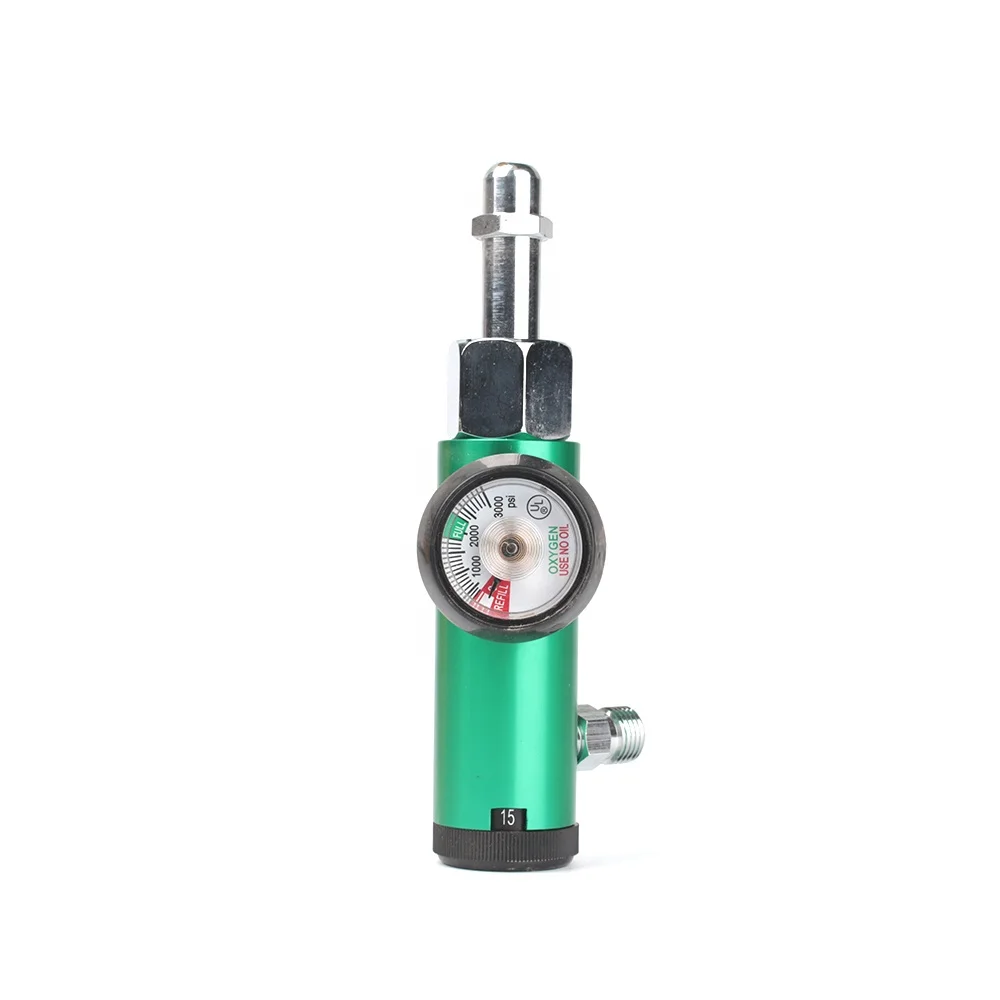 CGA540 Oxygen Pressure Regulator With Flow Meter For