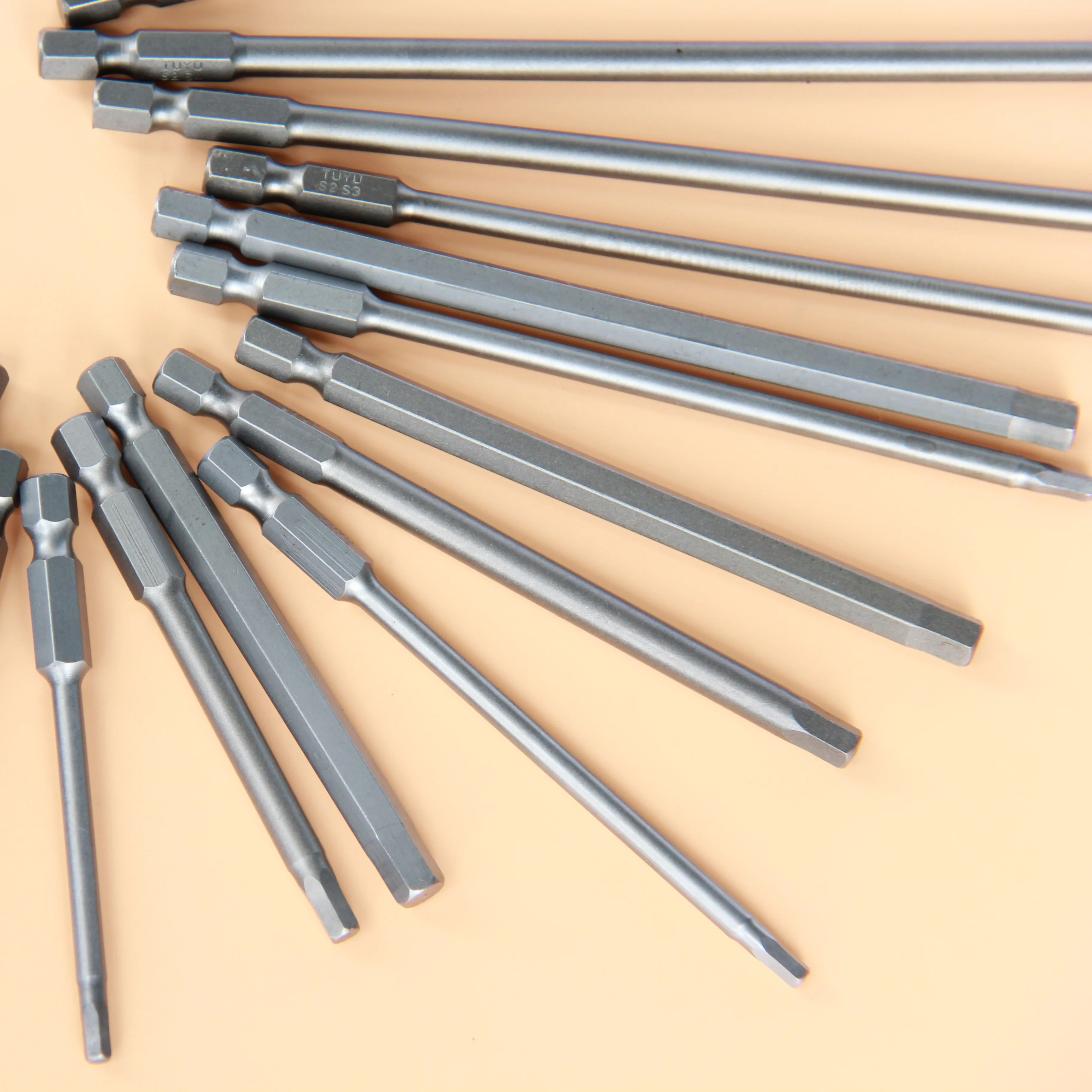 Various Good Quality S2 150MM H4 Allen Hex Bit Magnetic Screwdriver Bit