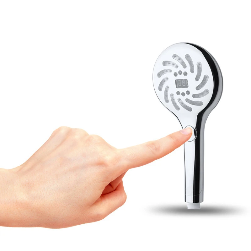 Modern Bathroom Faucet Accessories 5 Functions Chrome Plating Shower Head Hand Shower Handheld Shower