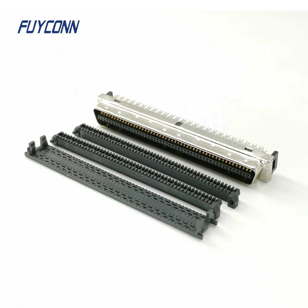 SCSI Cable CN type Servo connector 50pin 68pin 100pin SCSI Mini D Ribbon MDR Connector, 1.27mm pitch IDC SCSI Connector