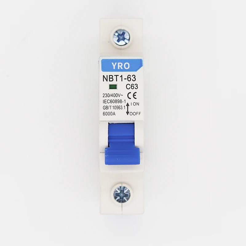  MCB 1P 2P 3P 4P C60 480v рельсовый миниатюрный автоматический