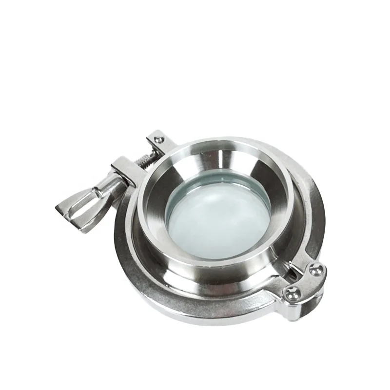 Yongda 304 316L Sanitary stainless steel tubular Glass Sight for tank