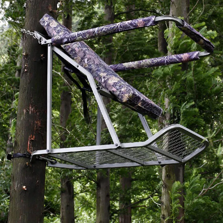 Wholesale Outdoor Folding Telescopic Deer Hunting Tree Seat Metal Climbing Ladder Blind Hunt Tree Stand For Hunting