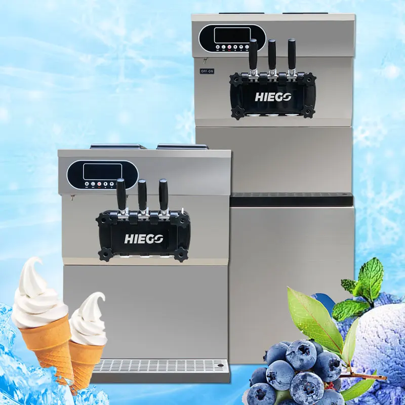 25-28L/H Commercial Cone Ice cream Frozen Yogurt Soft Serve Making Soft Ice Cream Machines