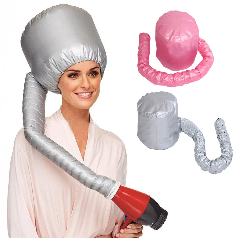 Portable bonnet hair dryer attachment cap soft bonnet hood hair dryer attachment for hair dryer Speed up the drying time at home
