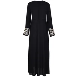 Мусульманское летнее женское платье, Лидер продаж, модное повседневное женское длинное платье Дубай, абайя